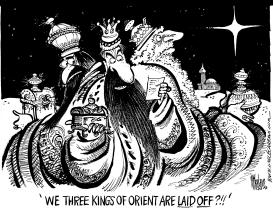 WE THREE KINGS ARE LAID OFF by Mike Lane