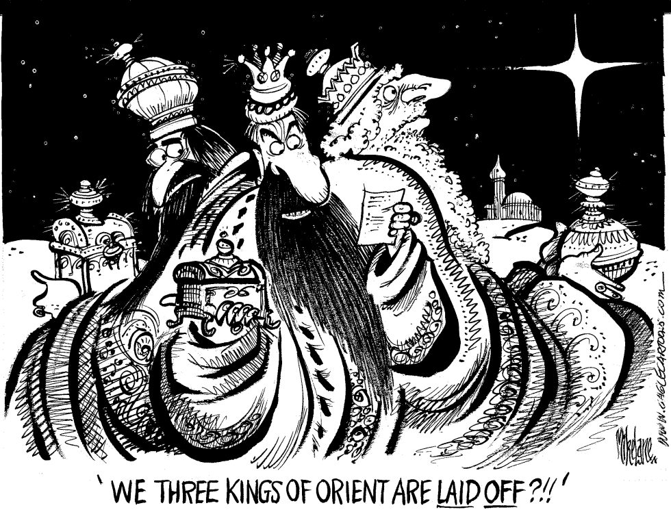  WE THREE KINGS ARE LAID OFF by Mike Lane