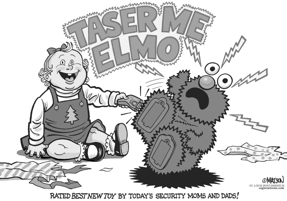  TASER ME ELMO by RJ Matson