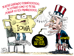 IOWA Y LOS VOTANTES DE USA  by Daryl Cagle