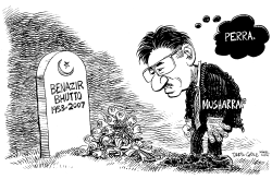 LA MUERTE DE BHUTTO Y MUSHARRAF by Daryl Cagle