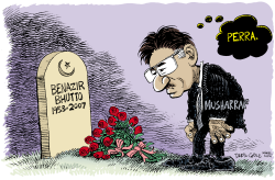 LA MUERTE DE BHUTTO Y MUSHARRAF  by Daryl Cagle