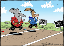 TEMPORADA DE ELECCIONES PRIMARIAS  by Bob Englehart