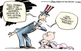 PRE-EXISTING CONDITION by Mike Keefe