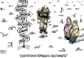 CAUCUS EN IOWA  by Pat Bagley