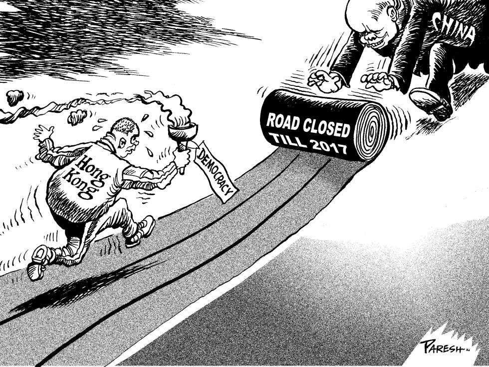  NO DEMOCRACY FOR HONG KONG by Paresh Nath