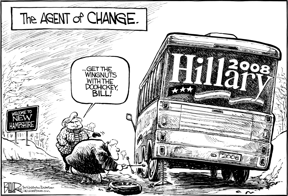  HILLARY'S BLOWOUT by Nate Beeler