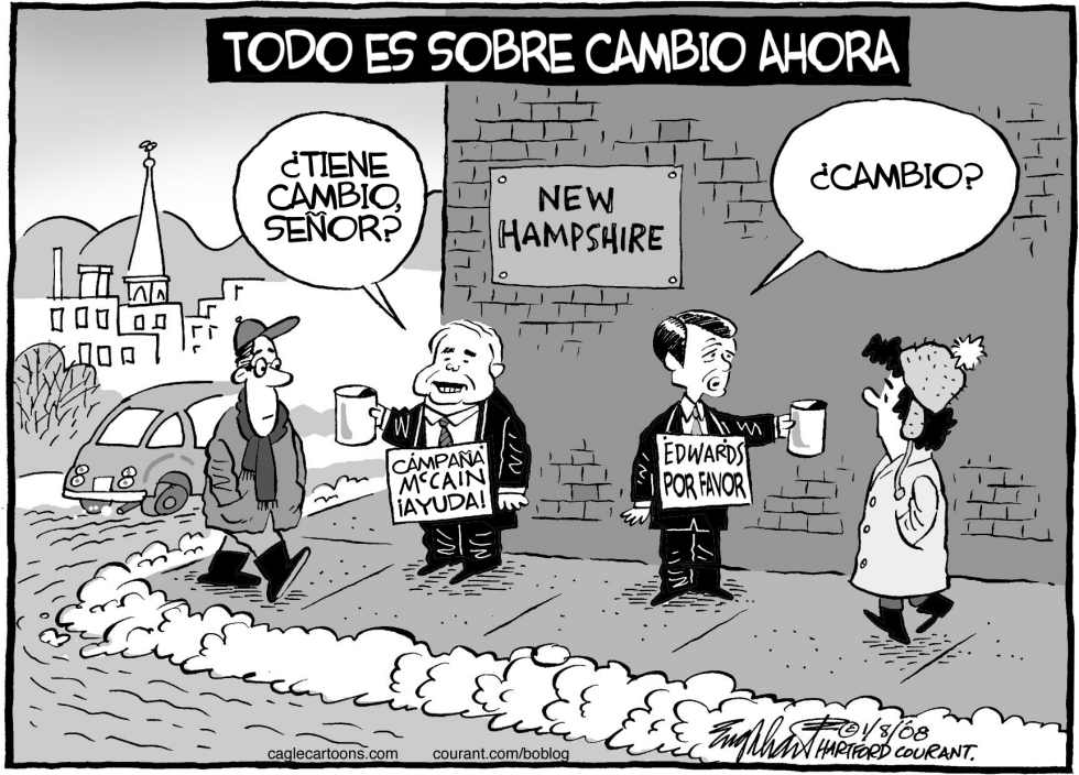  ELECCIONES PRIMARIAS EN NEW HAMPSHIRE by Bob Englehart