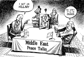 BUSH IN THE MIDDLE EAST by Patrick Chappatte