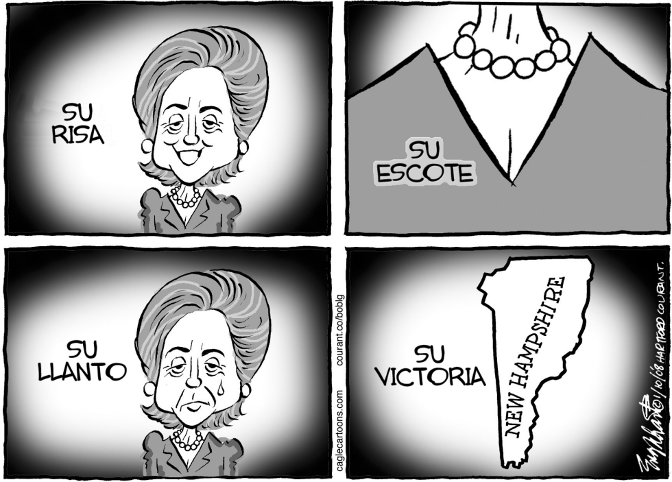  HILLARY GANA NEW HAMPSHIRE by Bob Englehart