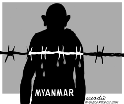 THE ANGUISH OF MYANMAR by Arcadio Esquivel