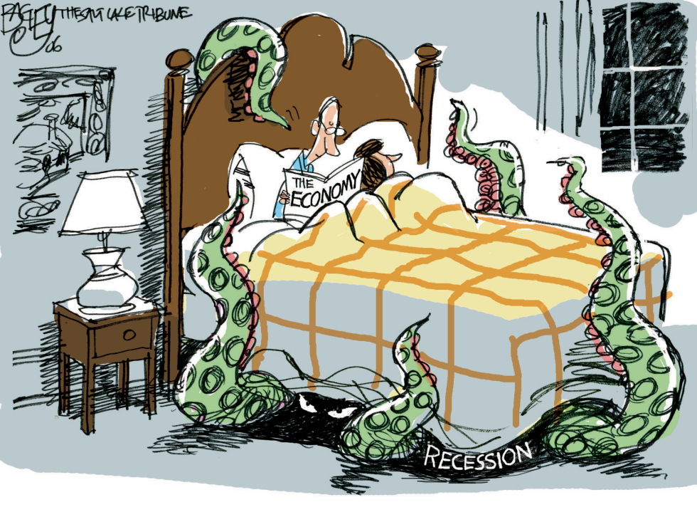  RECESSION UNDER THE BED by Pat Bagley