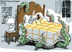 RECESION BAJO LA CAMA  by Pat Bagley