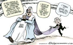 OUR SAUDI FRIENDS by Mike Keefe