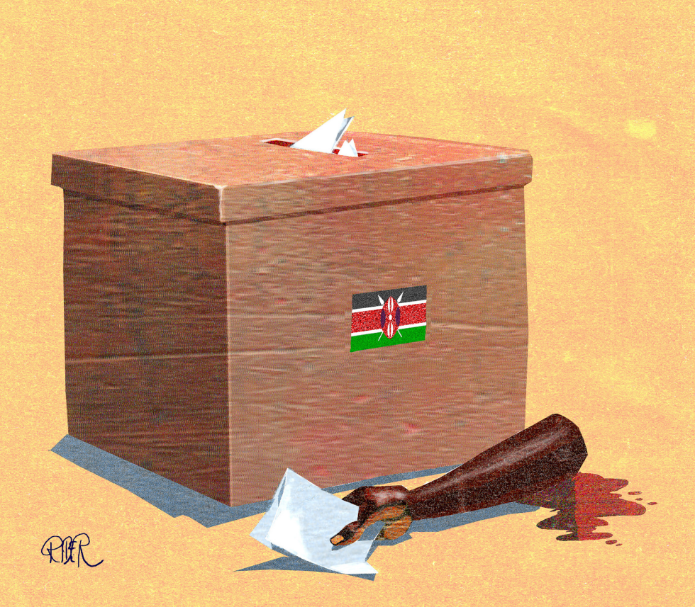  BALLOT BOX IN KENYA by Riber Hansson