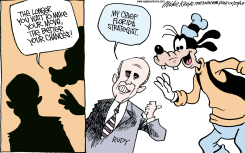 RUDYS CHIEF STRATEGIST by Mike Keefe