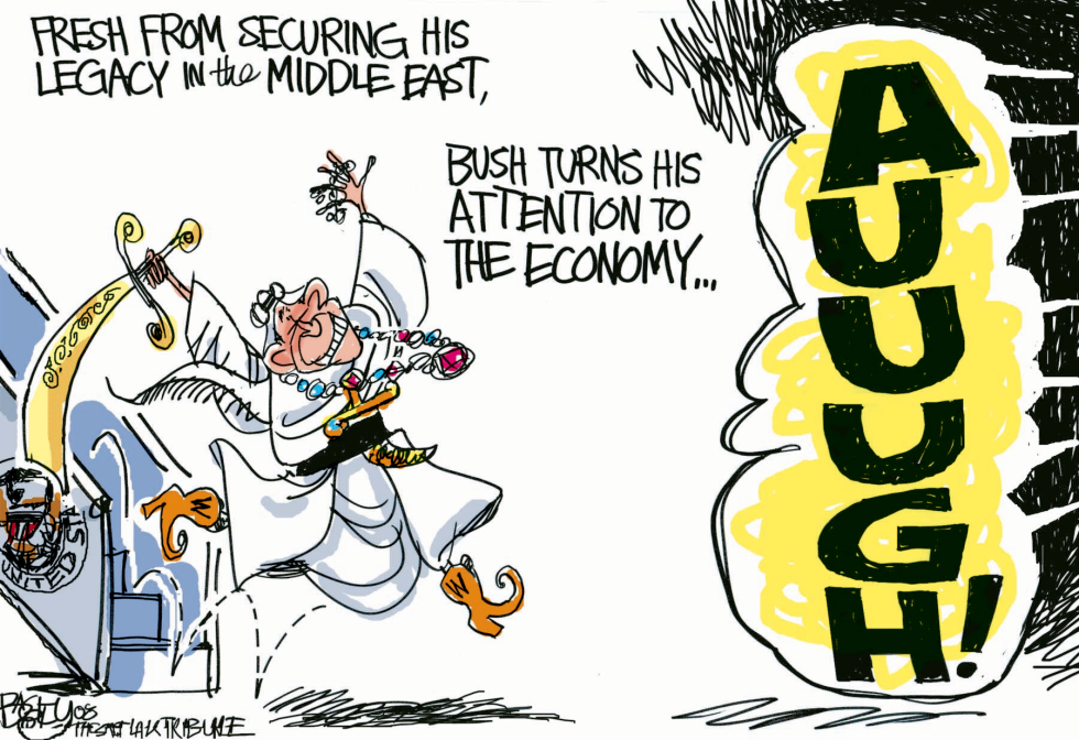  BUSH ECONOMIC GENIUS  by Pat Bagley