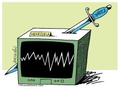 CHAVEZ AGAINST THE TV  by Arcadio Esquivel