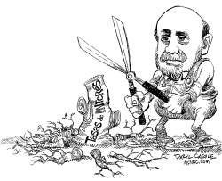 BERNANKE PODA LAS TASAS by Daryl Cagle