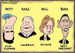 A LOOK AT THE CANDIDATES by Bob Englehart