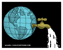 FINISHING OFF THE WATER  by Arcadio Esquivel