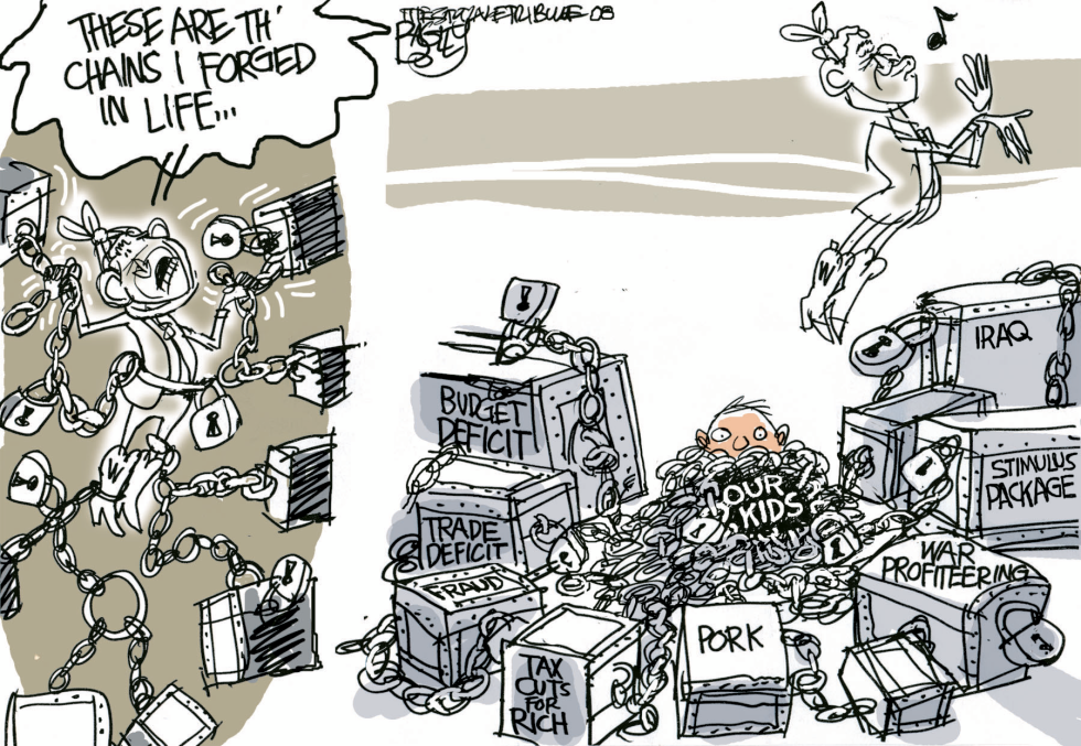  BUSH GHOST  by Pat Bagley