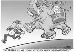 REPUBLICAN FRONT RUNNER by RJ Matson