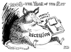 THE YEAR OF THE RAT - B&W by Christo Komarnitski