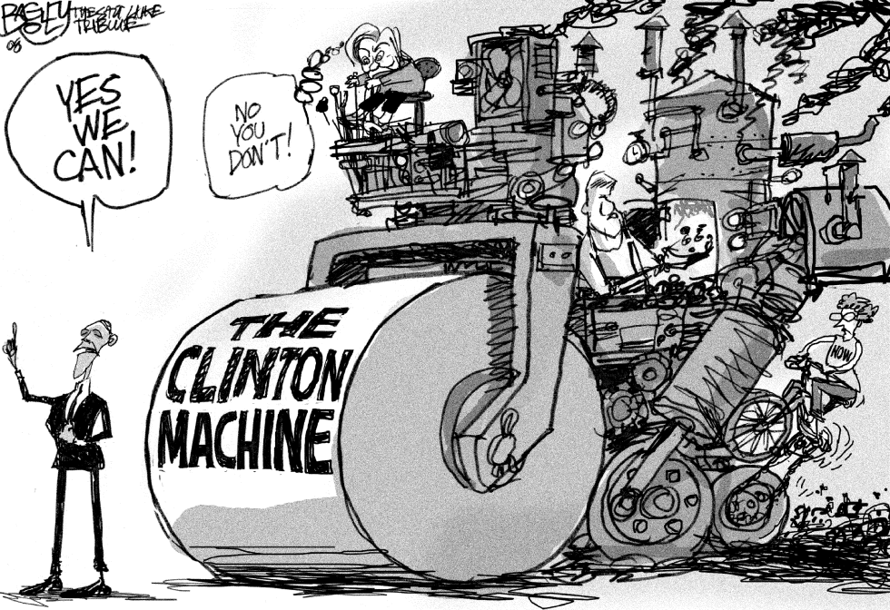  CLINTON MACHINE by Pat Bagley