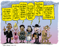 WHO TO VOTE FOR  by Daryl Cagle