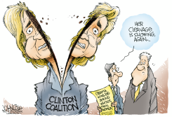 CLINTON COALITION SPLIT by John Cole