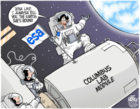 COLUMBUS IN SPACE by Parker