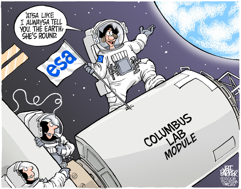  COLUMBUS IN SPACE by Parker