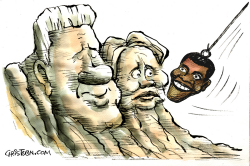 CLINTON'S RUSHMORE  by Christo Komarnitski