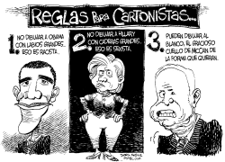 REGLAS DE CAMPAñA PARA LOS CARTONISTAS by Daryl Cagle