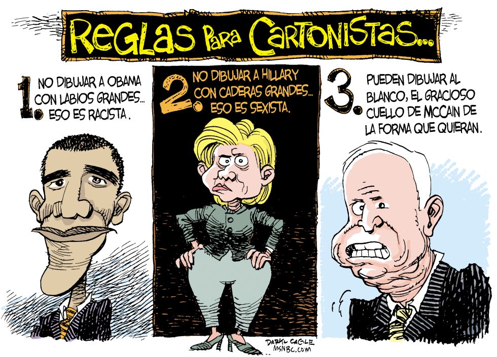  REGLAS DE CAMPAñA PARA LOS CARTONISTAS  by Daryl Cagle