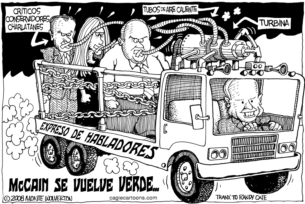  MCCAIN SE VUELVE VERDE by Wolverton