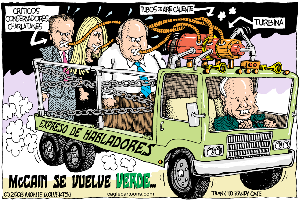  MCCAIN SE VUELVE VERDE  by Wolverton