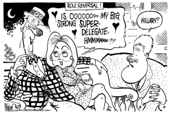 HILLARY ROLE REVERSAL by Mike Lane