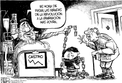 FIDEL CASTRO RENUNCIA by Nate Beeler