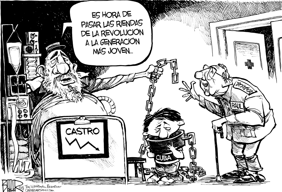  FIDEL CASTRO RENUNCIA by Nate Beeler