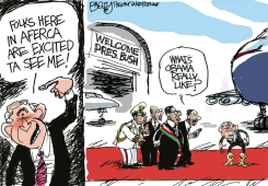 BUSH IN AFERCA  by Pat Bagley