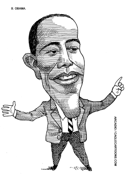 B OBAMA by Arcadio Esquivel