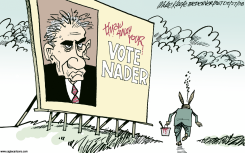 VOTE NADER by Mike Keefe