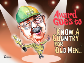 FIDEL CASTRO AWARD COLOUR by Paresh Nath