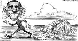 OBAMA WALKS ON WATER by Taylor Jones