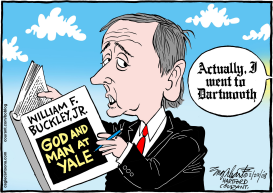 WILLIAM F BUCKLEY JR  by Bob Englehart