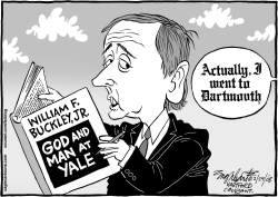 WILLIAM F BUCKLEY JR by Bob Englehart