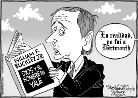 WILLIAM F BUCKLEY JR by Bob Englehart