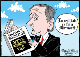 WILLIAM F BUCKLEY JR  by Bob Englehart